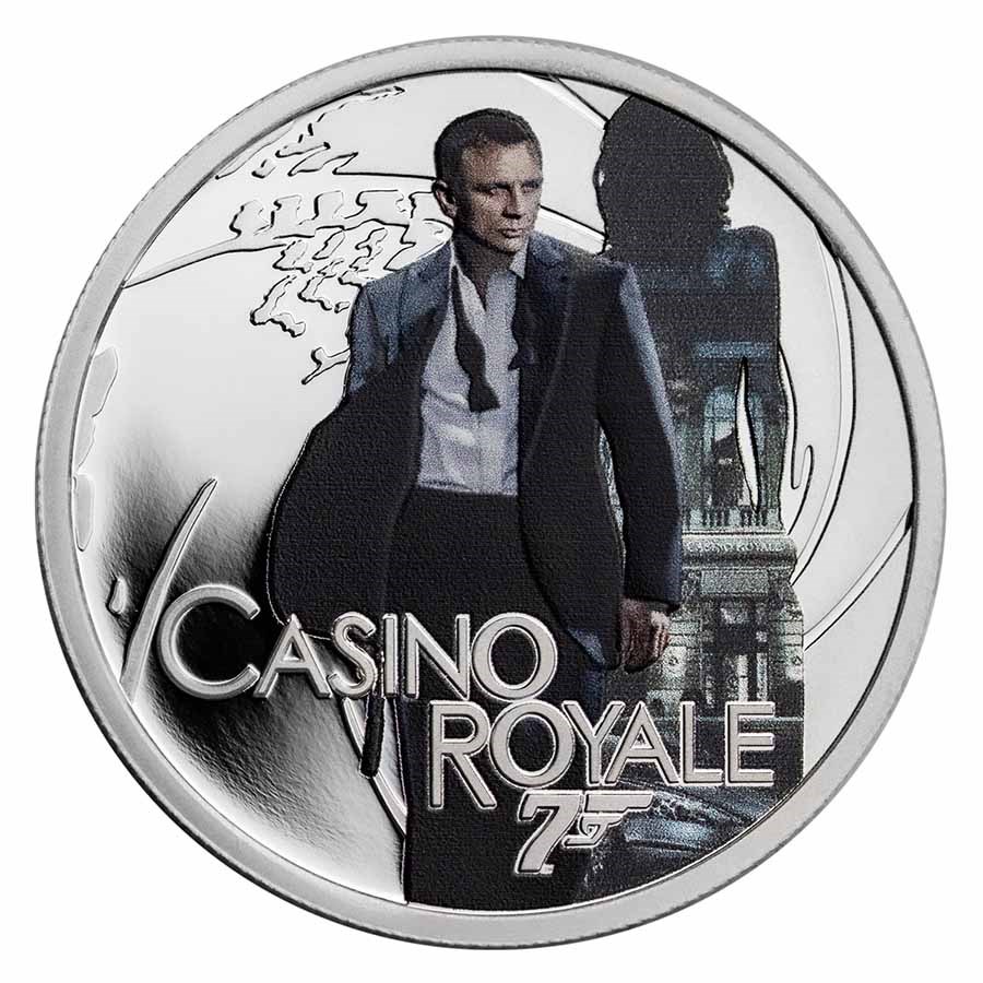 2022 Tuvalu 1/2 oz Silver 007 James Bond Movie Casino Royale