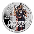 2022 Tuvalu 1/2 oz Silver 007 James Bond Movie Octopussy