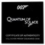 2022 Tuvalu 1/2 oz Silver 007 James Bond Movie Quantum of Solace
