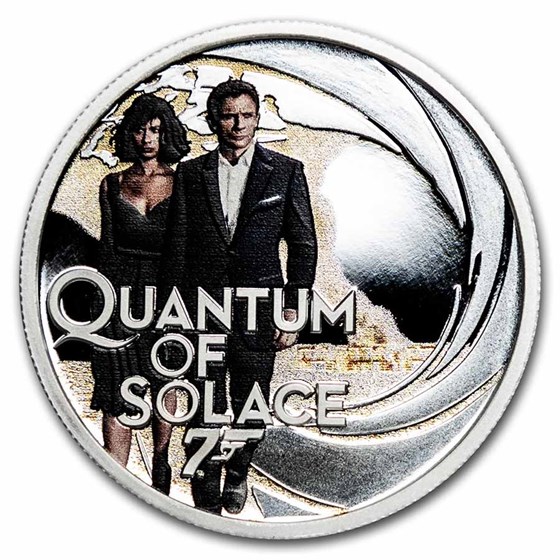 2022 Tuvalu 1/2 oz Silver 007 James Bond Movie Quantum of Solace 2022 Tuvalu 1/2 oz Silver 007 James Bond Movie Quantum of Solace