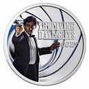 2022 Tuvalu 1/2 oz Silver 007 James Bond The Living Daylights