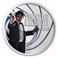 2022 Tuvalu 1/2 oz Silver 007 James Bond The Living Daylights