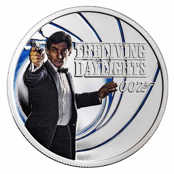 2022 Tuvalu 1/2 oz Silver 007 James Bond The Living Daylights 2022 Tuvalu 1/2 oz Silver 007 James Bond The Living Daylights