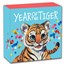2022 Tuvalu 1/2 oz Silver Lunar Baby Tiger Proof (Colorized)