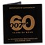 2022 Tuvalu 1 oz Ag James Bond 60 Years of Bond Rectangle Coin
