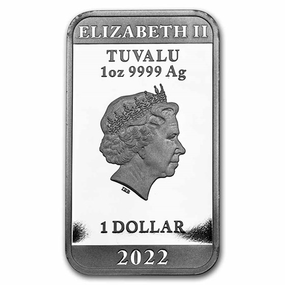 Buy 2022 Tuvalu 1 oz Ag James Bond 60 Years of Bond Rectangle Coin | APMEX