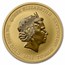 2022 Tuvalu 1 oz Gold Gods of Olympus BU (Aphrodite, w/ COA)