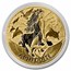 2022 Tuvalu 1 oz Gold Gods of Olympus BU (Aphrodite, w/ COA)