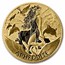 2022 Tuvalu 1 oz Gold Gods of Olympus BU (Aphrodite, w/ COA)