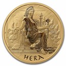 2022 Tuvalu 1 oz Gold Gods of Olympus BU (Hera)