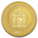 2022 Tuvalu 1 oz Gold Sixty Years of James Bond BU