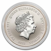 2022 ツバル 1オンス ジェームズ・ボンド60周年 PCGS MS70 2022 1 oz