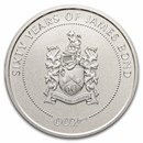 2022 Tuvalu 1 oz Silver 60 Years of James Bond 007 BU