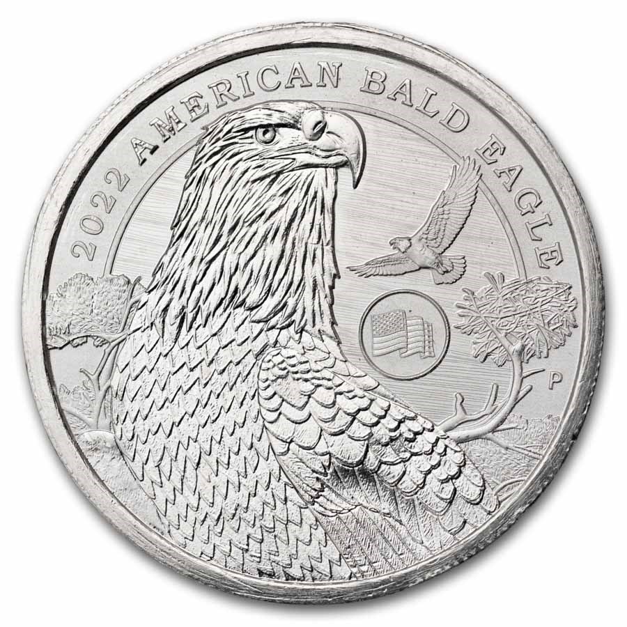 2022 Tuvalu 1 oz Silver American Bald Eagle Coin BU