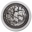 2022 Tuvalu 1 oz Silver Black Flag Antiqued (The Rising Sun)