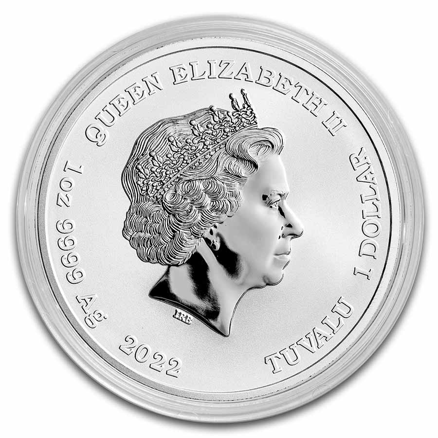 Buy 2022 Tuvalu 1 oz Silver Colorized Street Fighter: Chun Li | APMEX