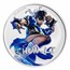 2022 Tuvalu 1 oz Silver Colorized Street Fighter: Chun Li