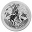 2022 Tuvalu 1 oz Silver Gods of Olympus BU (Aphrodite)