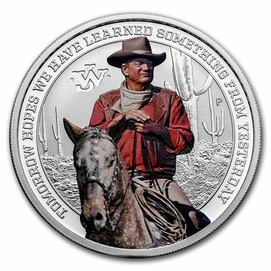 2022 Tuvalu 1 oz Silver John Wayne Proof 2022 Tuvalu 1 oz Silver John Wayne Proof