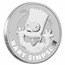 2022 Tuvalu 1 oz Silver The Simpsons: Bart Simpson BU