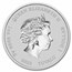 2022 Tuvalu 1 oz Silver The Simpsons: Season's Greetings BU
