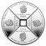 2022 Tuvalu 1 oz Silver Year of the Tiger Quadrant Proof