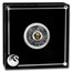 2022 Tuvalu 1 oz Silver Year of the Tiger Rotating Charm Antiqued