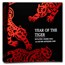 2022 Tuvalu 1 oz Silver Year of the Tiger Rotating Charm Antiqued