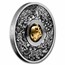 2022 Tuvalu 1 oz Silver Year of the Tiger Rotating Charm Antiqued