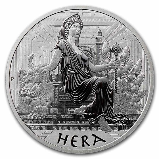 2022 Tuvalu 5 oz Silver Gods of Olympus BU (Hera) 2022 Tuvalu 5 oz Silver Gods of Olympus BU (Hera)