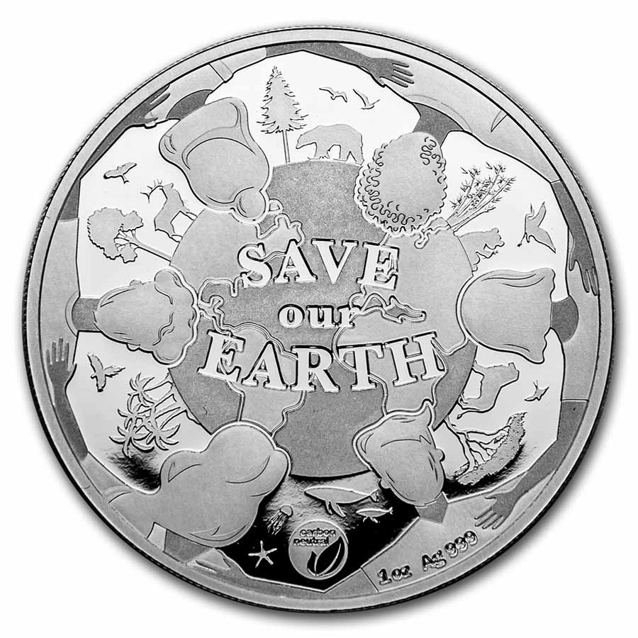 2022 Vanuatu 1 oz Silver Save Our Earth