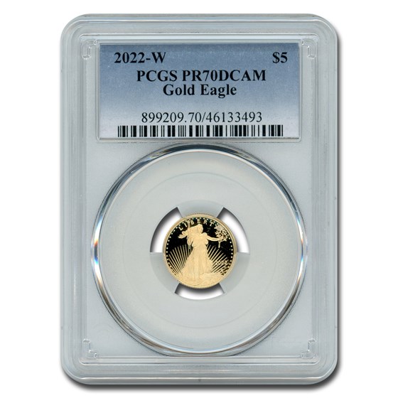 2022-W 1/10 oz Proof Gold Eagle PR-70 PCGS