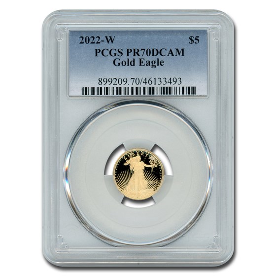 2022-W 1/10 oz Proof Gold Eagle PR-70 PCGS 2022-W 1/10 oz Proof Gold Eagle PR-70 PCGS