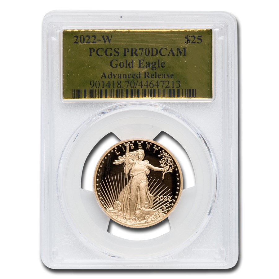 2022-W 1/2 oz Proof American Gold Eagle PR-70 PCGS (AR)