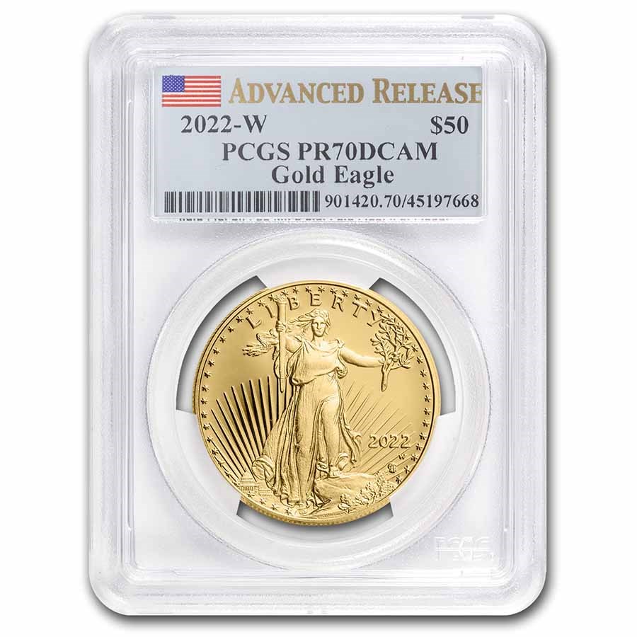 2022-W 1 oz Proof Gold Eagle PR-70 PCGS (Advanced Release)
