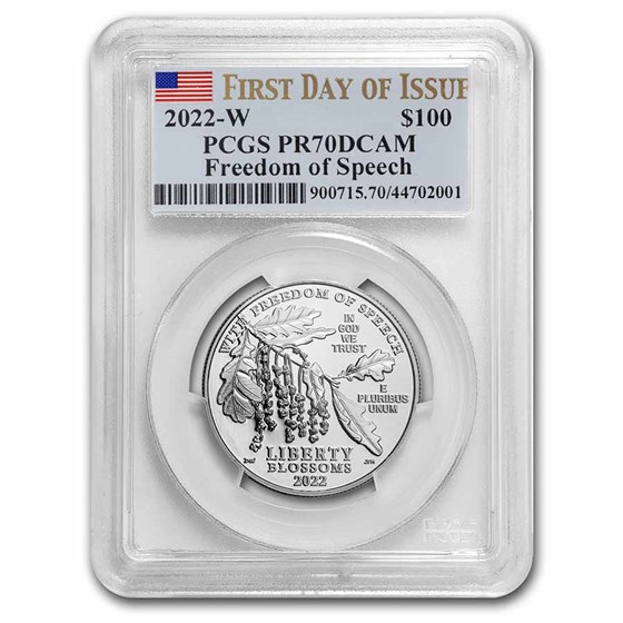 2022-W 1 oz Proof Platinum Eagle PR-70 PCGS (First Day of Issue) 2022-W 1 oz Proof Platinum Eagle PR-70 PCGS (First Day of Issue)