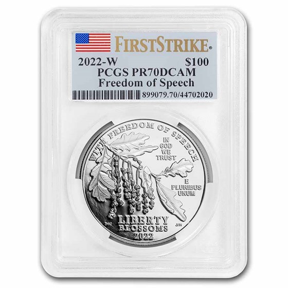 2022-W 1 oz Proof Platinum Eagle PR-70 PCGS (FirstStrike) 2022-W 1 oz Proof Platinum Eagle PR-70 PCGS (FirstStrike)