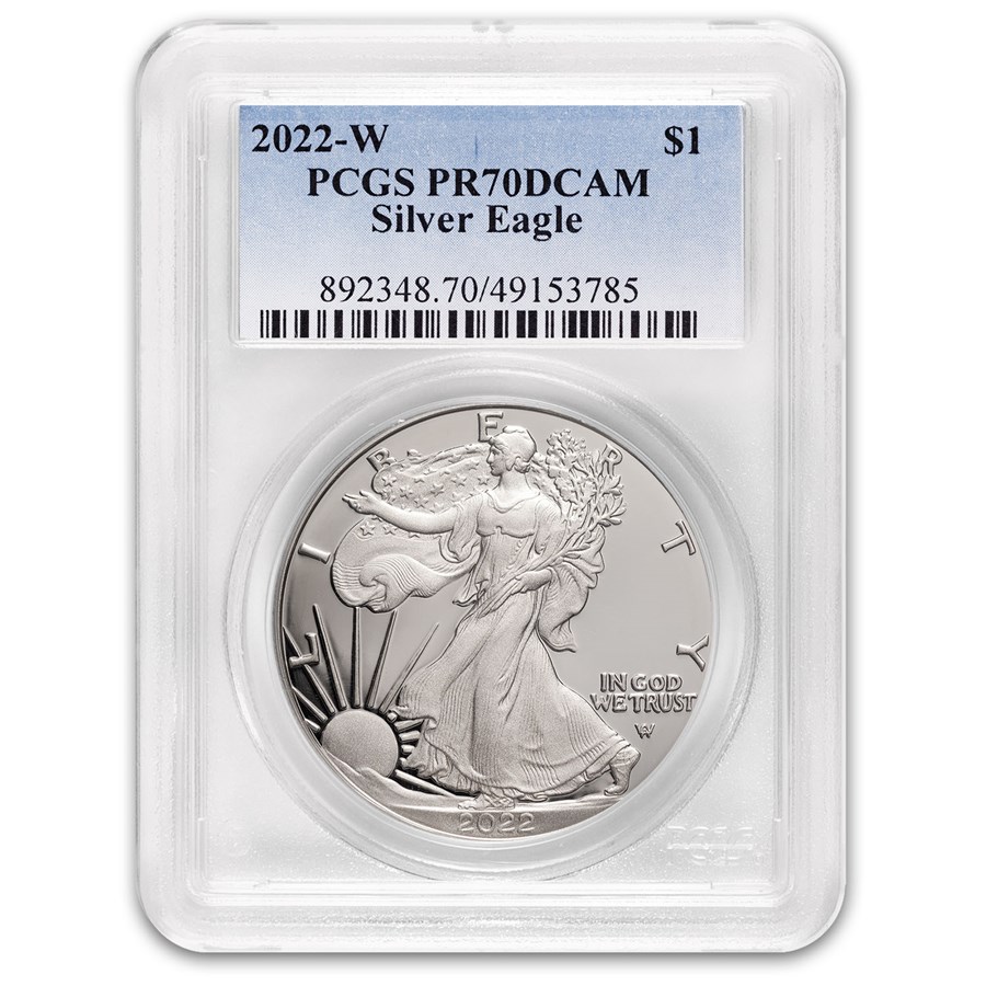 2022-W 1 oz Proof Silver American Eagle PR-70 PCGS