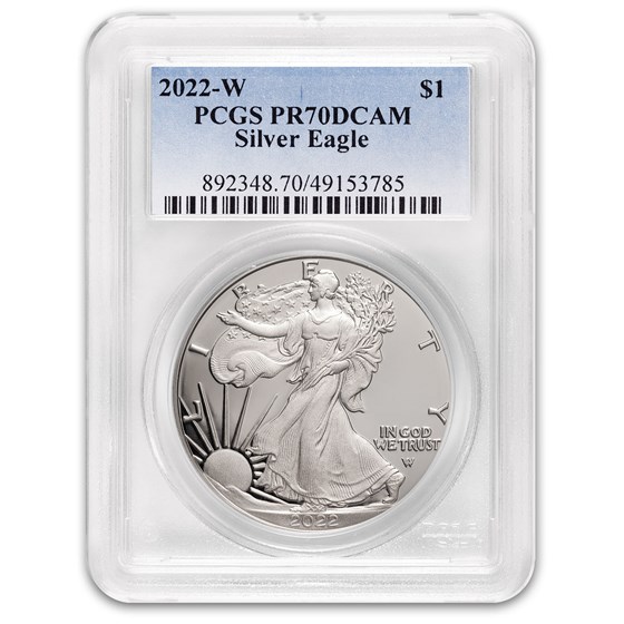 2022-W 1 oz Proof Silver American Eagle PR-70 PCGS 2022-W 1 oz Proof Silver American Eagle PR-70 PCGS