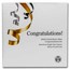 2022-W 1 oz Proof Silver Eagle (Congratulations Set)