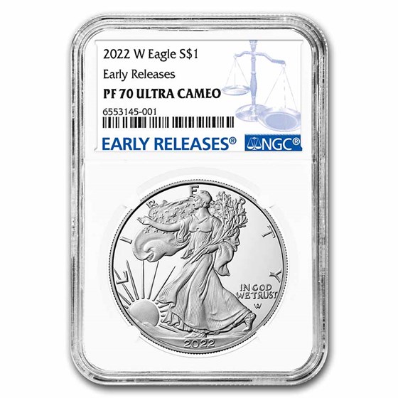 2022-W 1 oz Proof Silver Eagle PF-70 NGC (Early Releases)