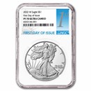 2022-W 1 oz Proof Silver Eagle PF-70 NGC (First Day of Issue)