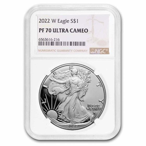 2022-W 1 oz Proof Silver Eagle PF-70 NGC 2022-W 1 oz Proof Silver Eagle PF-70 NGC