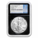 2022-(W) American Silver Eagle MS-70 NGC (FDI, Retro Black Core)