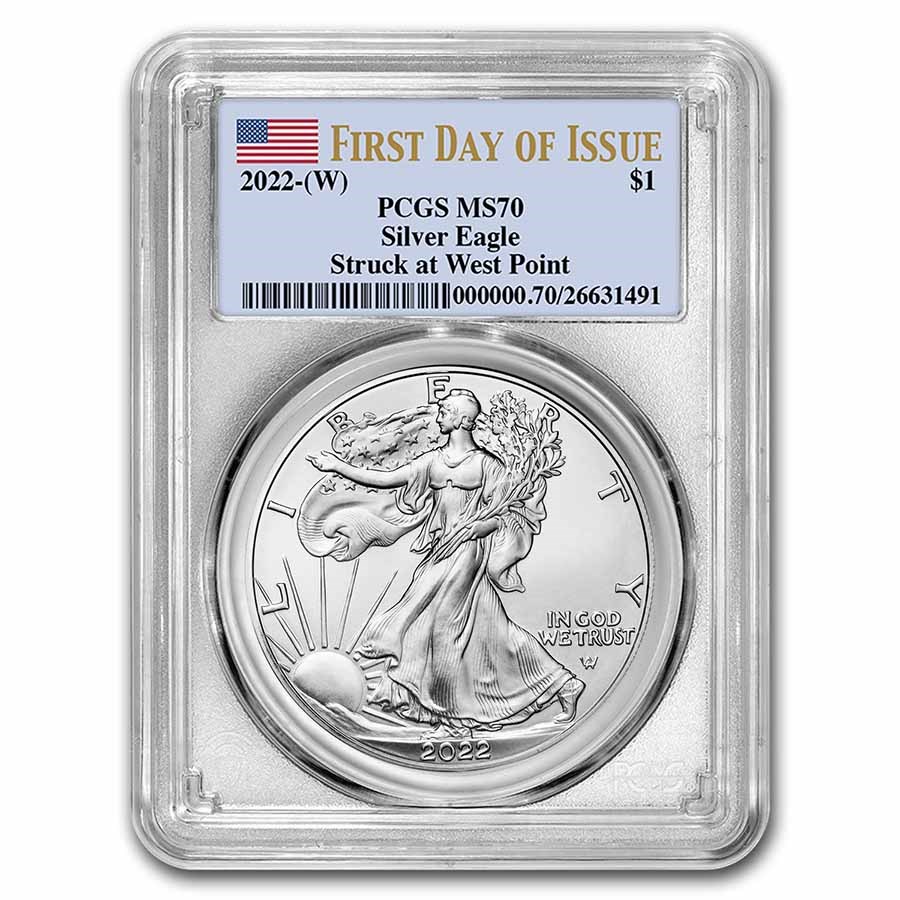 2022-(W) American Silver Eagle MS-70 PCGS (First Day of Issue)