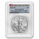 2022-W Burnished Silver Eagle SP-70 PCGS (First Day of Issue)
