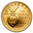 2022-W Gold $5 Commem Purple Heart BU (w/Box & CoA)