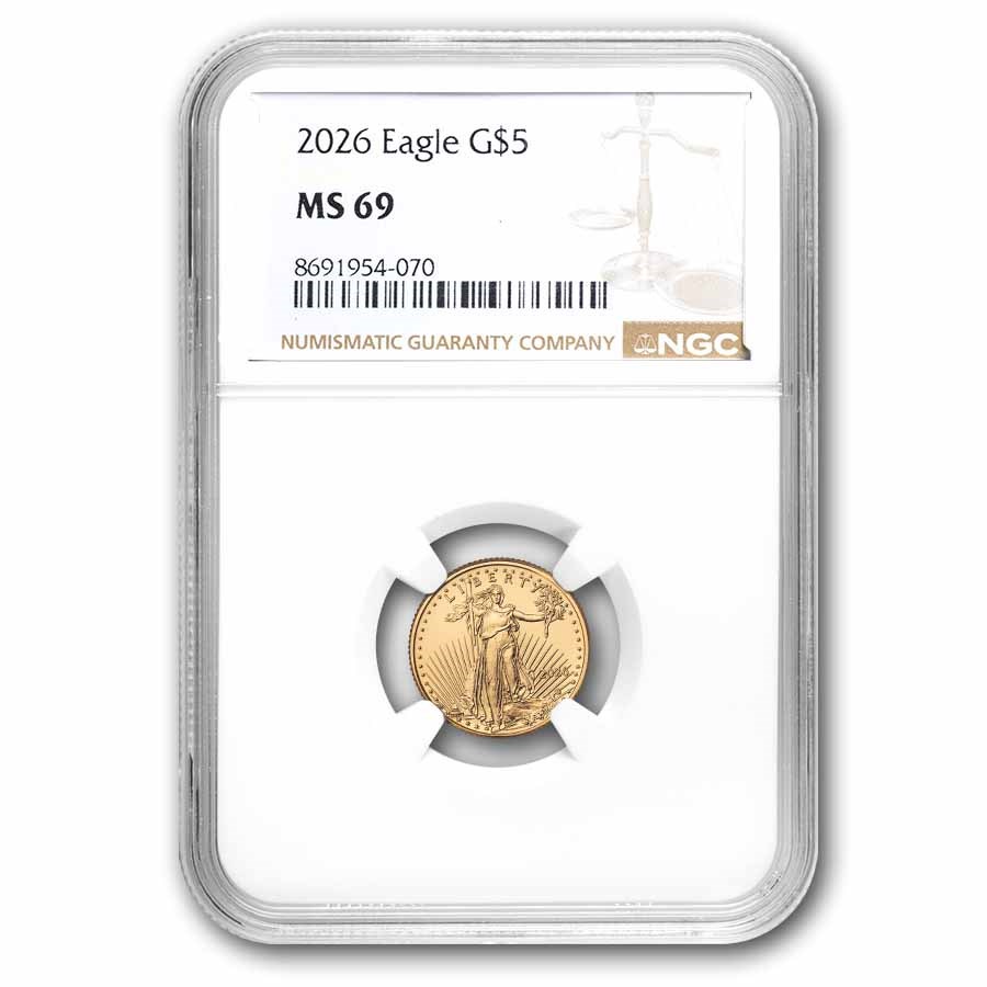 2023 1/10 oz American Gold Eagle MS-69 NGC