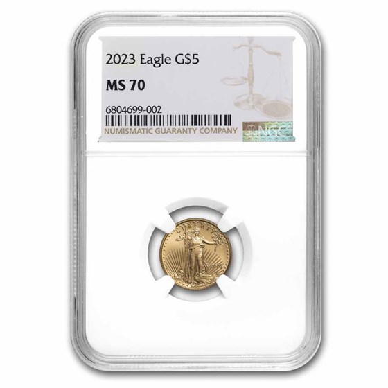 2023 1/10 oz American Gold Eagle MS-70 NGC 2023 1/10 oz American Gold Eagle MS-70 NGC