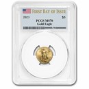 2023 1/10 oz American Gold Eagle MS-70 PCGS (First Day of Issue)